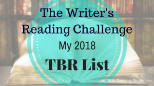 writers reading challenge my 2018 to be read list