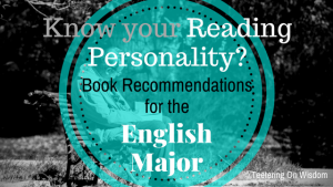 reading personality book recommendations english major