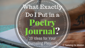 poetry journal ideas
